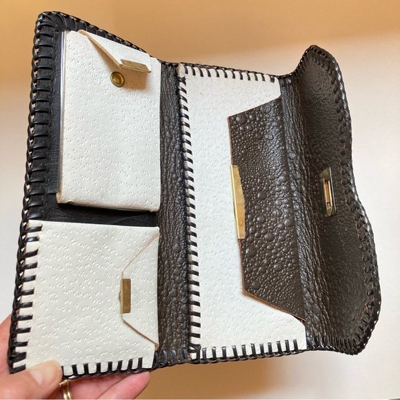 Retro Vintage Braided Sides Wallet - Picture 3 of 6